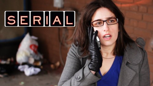 "I'm Sarah Koenig, and you're listening to Serial. One story, told week after week."